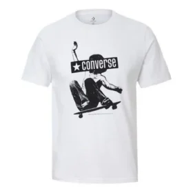 Chuck Taylor All Star Skateboard con stampa, maniche corte, “Bianco”