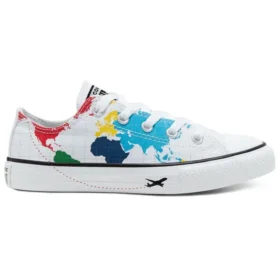 Chuck Taylor All Star World Map “Bianco Blu Rosso”