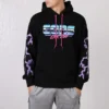 Converse da uomo con stampa del logo Flash, foderate in pile, nere