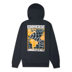 Converse da uomo con stampa Earth Pattern, nero scuro