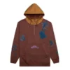 Converse x Bandulu da uomo Crossover Splash Ink ricamata a colori contrastanti Marrone