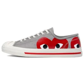 Converse x COMME des GARCONS PLAY Jack Purcell “Drizzle Red”
