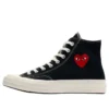 Converse x Comme des Garçons PLAY Chuck 70 Hi “Single Heart Black”