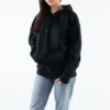 Converse x Shaniqwa Jarvis Pullover Crossover con stampa floreale sul retro, modello per coppia, nero
