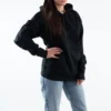 Converse x Shaniqwa Jarvis Pullover Crossover con stampa floreale sul retro, modello per coppia, nero
