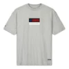 Converse x Thisisneverthat da uomo, logo stampato, maglietta sportiva a maniche corte con collo rotondo, grigio chiaro