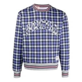 Converse x Todd Snyder Serie Crossover da uomo a maniche lunghe larghe con motivo a quadri blu