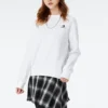 Felpa casual Taglie asiatiche “Bianco”