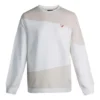 Felpa casual Taglie asiatiche “Bianco Rosa”