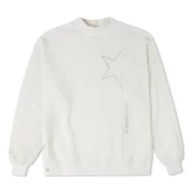 Felpa comoda e funzionale Taglie asiatiche “White”