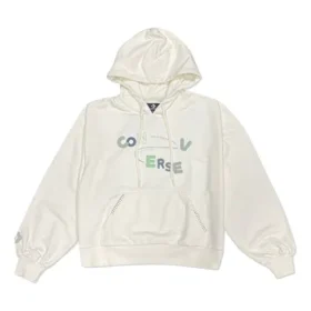 Felpa con cappuccio a maglia a catenella Taglie asiatiche “Beige”