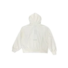 Felpa con cappuccio a maglia a catenella Taglie asiatiche “Beige”