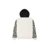 Felpa con cappuccio a maniche lunghe con stampa leopardo arcobaleno Taglie asiatiche “Off White”