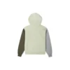 Felpa con cappuccio a V con stella ricamata Taglie asiatiche “Olive”