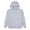 Felpa con cappuccio ampia con logo Chuck 70 ricamato Grigio Blu
