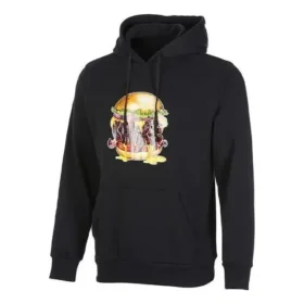 Felpa con cappuccio Burger, taglie asiatiche “Nero”