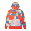Felpa con cappuccio Chinese New Year Shapes taglie asiatiche “Red”