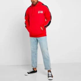 Felpa con cappuccio Chuck Taylor All Star Track taglie asiatiche “Rosso”