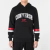Felpa con cappuccio Collegiate Text Taglie asiatiche “Black”