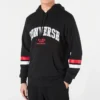 Felpa con cappuccio Collegiate Text Taglie asiatiche “Black”