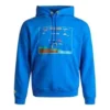 Felpa con cappuccio con grafica videogioco Taglie asiatiche “Blue”
