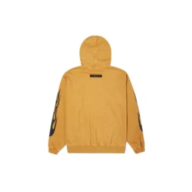 Felpa con cappuccio Court-Ready Cloud Washed Graphic Taglie asiatiche “Wheat”