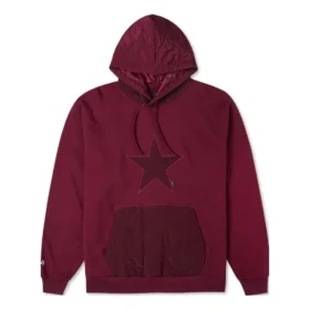Felpa con cappuccio Cozy Utility taglie asiatiche “Burgundy”