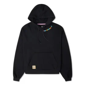 Felpa con cappuccio Crafted Fashion Graphic Taglie asiatiche “Nero”