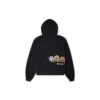 Felpa con cappuccio Crafted Fashion Graphic Taglie asiatiche “Nero”
