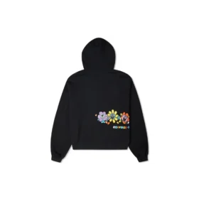 Felpa con cappuccio Crafted Fashion Graphic Taglie asiatiche “Nero”