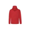 Felpa con cappuccio e coulisse con stampa Finger Letter, rossa