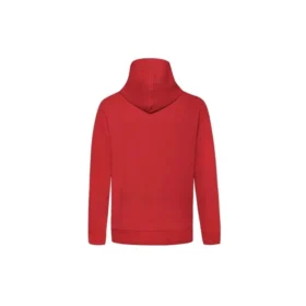 Felpa con cappuccio e coulisse con stampa Finger Letter, rossa