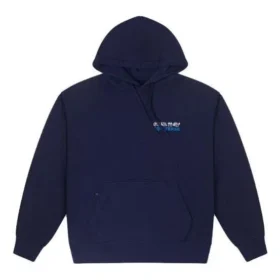 Felpa con cappuccio e logo Skate Taglie asiatiche “Blue”