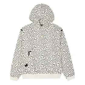 Felpa con cappuccio e mezza zip Court-Ready Cheetah Taglie asiatiche “Egret Spotted Leopard”