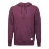 Felpa con cappuccio e mezza zip Taglie asiatiche “Rosso”