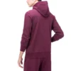Felpa con cappuccio e mezza zip Taglie asiatiche “Rosso”
