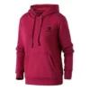 Felpa con cappuccio e ricamo a stella a zig-zag Taglie asiatiche “Dark Red”