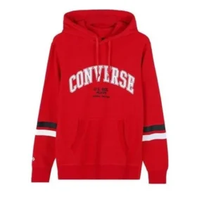 Felpa con cappuccio e stampa Collegiate Taglie asiatiche “Rosso”