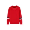 Felpa con cappuccio e stampa Collegiate Taglie asiatiche “Rosso”