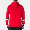 Felpa con cappuccio e stampa Collegiate Taglie asiatiche “Rosso”