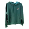 Felpa con cappuccio e stampa Rainbow Cloud Taglie asiatiche “Verde”