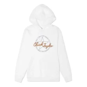 Felpa con cappuccio e toppa Chuck destrutturata Taglie asiatiche “Bianco”
