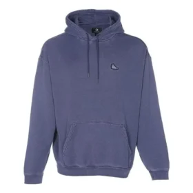 Felpa con cappuccio e toppa da sneaker, vestibilità ampia, taglie asiatiche “Blue”