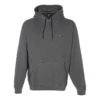 Felpa con cappuccio e toppe da sneaker, vestibilità ampia, taglie asiatiche “Black Grey”