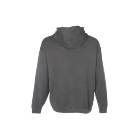 Felpa con cappuccio e toppe da sneaker, vestibilità ampia, taglie asiatiche “Black Grey”