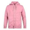 Felpa con cappuccio e zip integrale Taglie asiatiche “Pink”