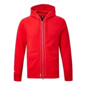 Felpa con cappuccio e zip integrale Taglie asiatiche “Red”