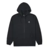 Felpa con cappuccio Go-To a zip integrale con motivo a chevron e stella ricamata Taglie asiatiche “Nero”