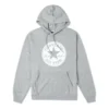 Felpa con cappuccio in French Terry con toppa Go-To Chuck Taylor Taglie asiatiche “Grigio”