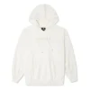 Felpa con cappuccio in maglia larga Bianco crema